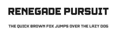 Renegade Pursuit by Chequered Ink — Sans Serif Font — thumbnail 1