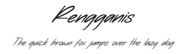Rengganis by Hoperative — Script Handwritten Font — thumbnail 1