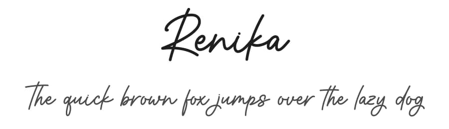 Renika by Graphix Line Studio — Script Handwritten Font