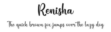 Renisha by Nirmala Creative — Script Handwritten Font — thumbnail 1
