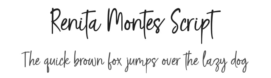 Renita Montes Script by UI Creative — Script Handwritten Font