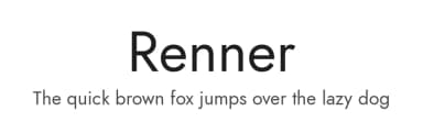 Renner by Owen Earl — Sans Serif Font — thumbnail 1