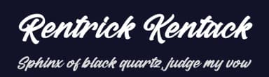 Rentrick Kentack by Perspectype Studio - Letterena.com — Script Handwritten Font — thumbnail 2