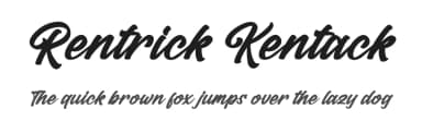 Rentrick Kentack by Perspectype Studio - Letterena.com — Script Handwritten Font — thumbnail 1
