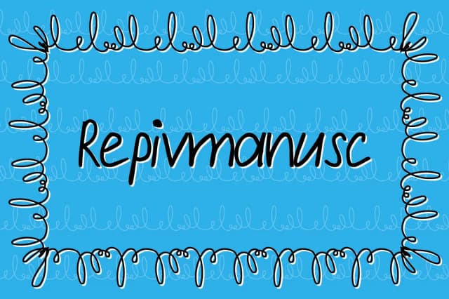 Repivmanusc Font by viper78 — Script Handwritten Font