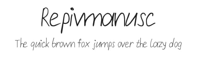 Repivmanusc by Vlad Viperov — Script Handwritten Font