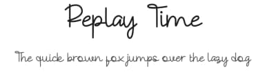 Replay Time by Alpaprana Studio — Script Handwritten Font — thumbnail 1