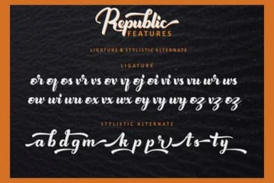 Republic Font by ahmadrofingi97 — Script Handwritten Font — thumbnail 7