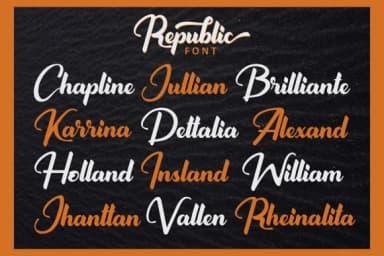 Republic Font by ahmadrofingi97 — Script Handwritten Font — thumbnail 8