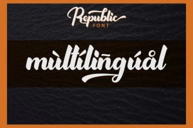 Republic Font by ahmadrofingi97 — Script Handwritten Font — thumbnail 9