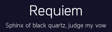 Requiem by Kacper Seredyn — Sans Serif Font — thumbnail 2