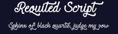 Requited Script by Misti's Fonts — Script Handwritten Font — thumbnail 2