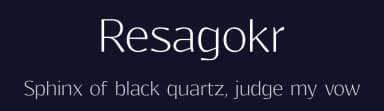 Resagokr by gluk — Sans Serif Font — thumbnail 2