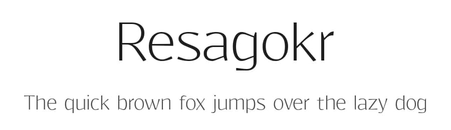 Resagokr by gluk — Sans Serif Font
