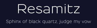Resamitz by gluk — Sans Serif Font — thumbnail 2