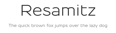Resamitz by gluk — Sans Serif Font — thumbnail 1