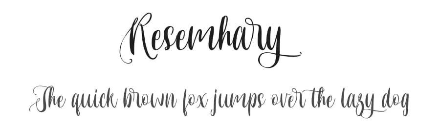 Resemhary by www.movefont .com — Script Handwritten Font