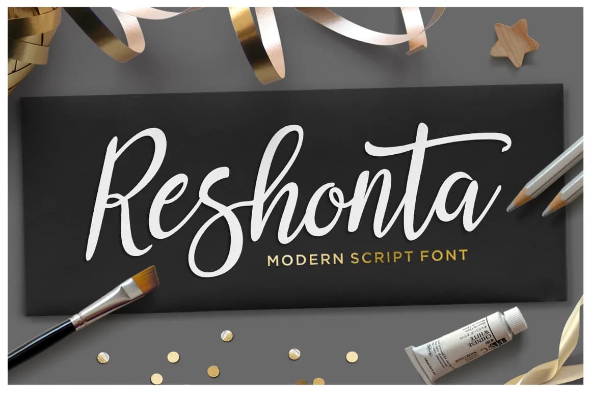Reshonta Font by TRF — Script Handwritten Font — preview 1