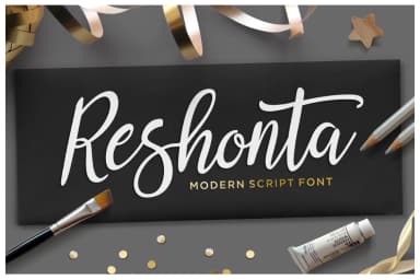 Reshonta Font by TRF — Script Handwritten Font — thumbnail 1