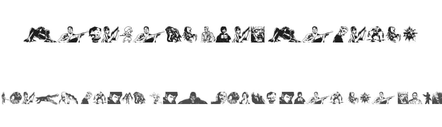 Resident Evil Rebirth by xstreamed.tv — Dingbats Font