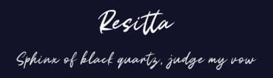 Resitta by Weape Studio — Script Handwritten Font — thumbnail 2
