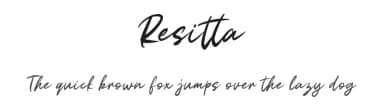 Resitta by Weape Studio — Script Handwritten Font — thumbnail 1