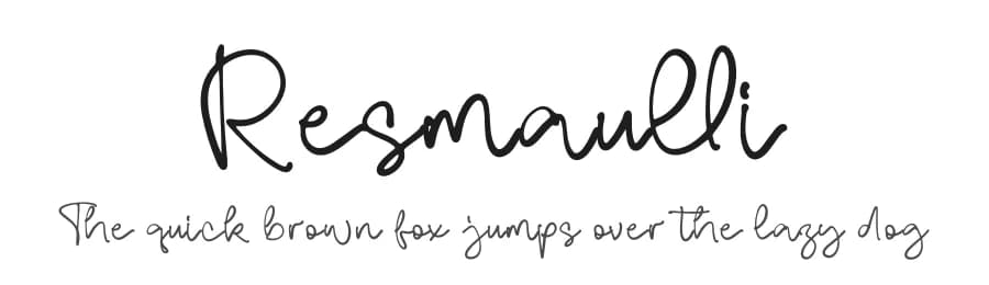 Resmaulli by Integritype Studio — Script Handwritten Font