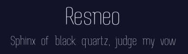Resneo by Lerima — Sans Serif Font — thumbnail 2