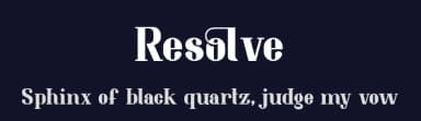 Resolve by Zulfikar Ali — Serif Font — thumbnail 2