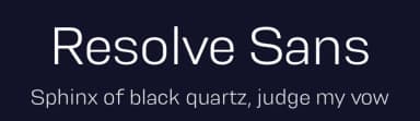 Resolve Sans by Fenotype — Sans Serif Font — thumbnail 2