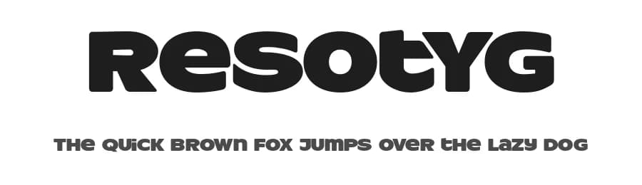 ResotYg by gluk — Sans Serif Font