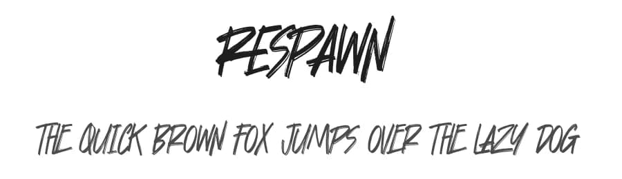 Respawn by Gassstype — Script Handwritten Font