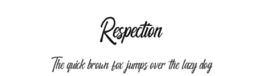 Respection by Fachranheit — Script Handwritten Font — thumbnail 1