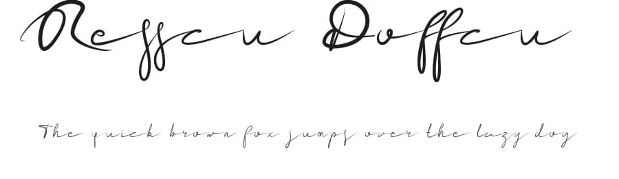 Resscu Doffcu by Rudi Winarko — Script Handwritten Font