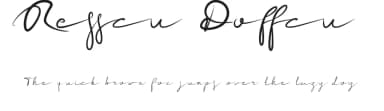 Resscu Doffcu by Rudi Winarko — Script Handwritten Font — thumbnail 1