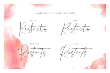 Restacts Family Font by RedyStudio — Script Handwritten Font — thumbnail 2