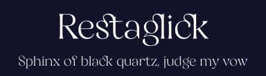 Restaglick by Moka Type Studio — Serif Font — thumbnail 2