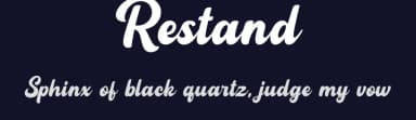 Restand by Sronstudio — Script Handwritten Font — thumbnail 2