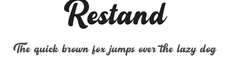 Restand by Sronstudio — Script Handwritten Font