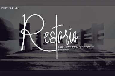 Restario Font by Diary Of Gabut — Script Handwritten Font — thumbnail 1