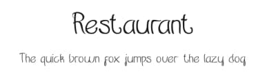 Restaurant by weknow — Script Handwritten Font — thumbnail 1