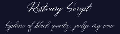 Restiany Script by Cooldesignlab — Script Handwritten Font — thumbnail 2