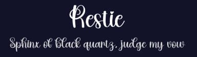 Restie by Scratchones — Script Handwritten Font — thumbnail 2