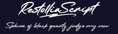 Restollia Script by Måns Grebäck — Script Handwritten Font — thumbnail 2
