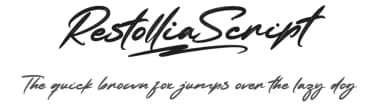 Restollia Script by Måns Grebäck — Script Handwritten Font — thumbnail 1