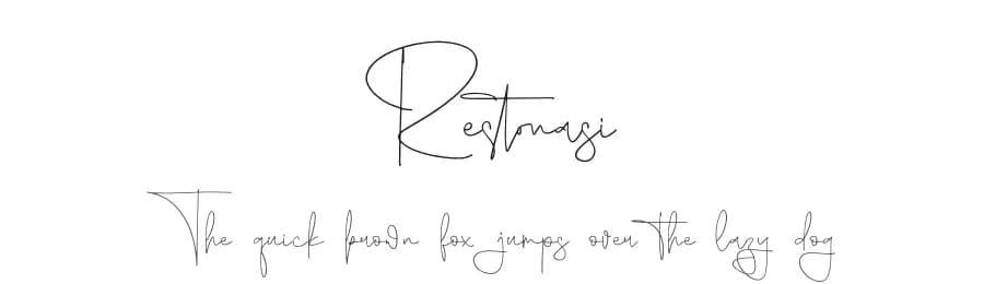 Restonasi by Storytype Studio — Script Handwritten Font