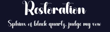 Restoration by Andi Moz — Script Handwritten Font — thumbnail 2