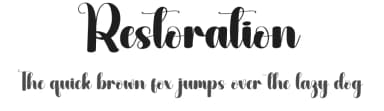 Restoration by Andi Moz — Script Handwritten Font — thumbnail 1