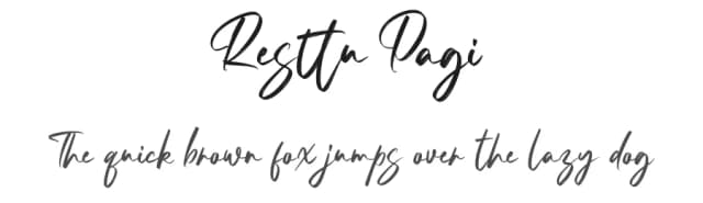 Resttu Pagi by StringLabs Creative Studio — Script Handwritten Font