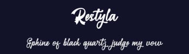 Restyla by Bexxtype — Script Handwritten Font — thumbnail 2